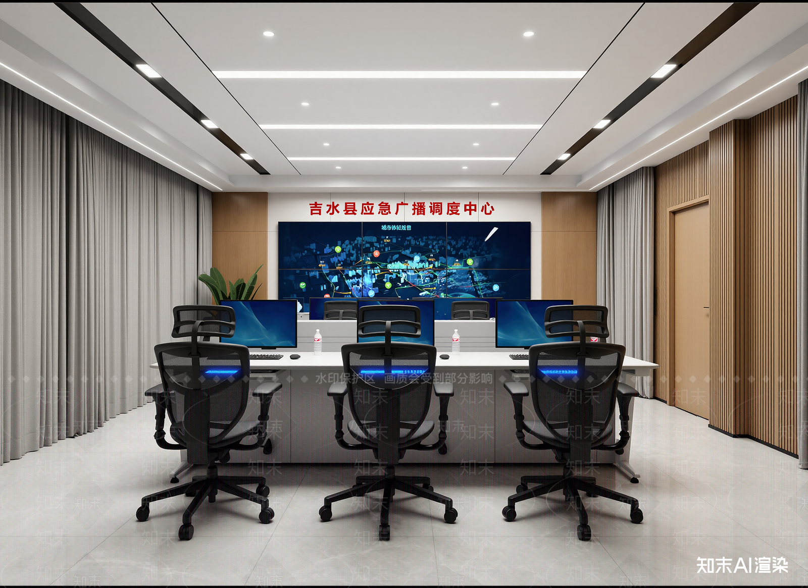 现代指挥中心3D模型下载【ID:1215106774】