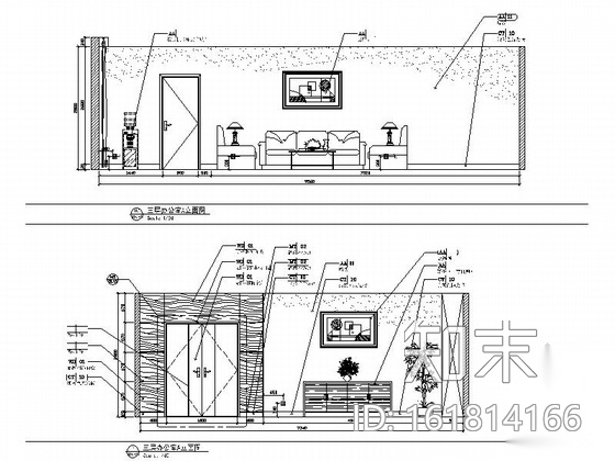 [东莞]某五层办公楼室内装修施工图cad施工图下载【ID:161814166】