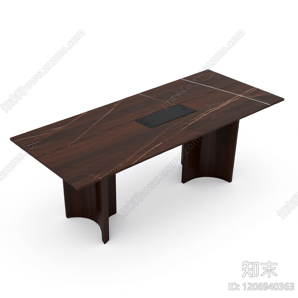 黑大理石餐桌3D模型下载【ID:1206940363】