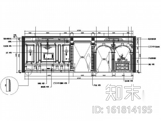 [上海]欧式温馨精装修2层别墅室内设计施工图施工图下载【ID:161814195】