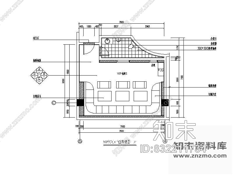 图块/节点夜总会KTV包间平面Ⅴcad施工图下载【ID:832211734】