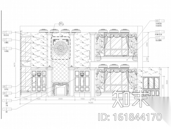 [内蒙古]知名设计公司设计欧式古典豪宅CAD施工图cad施工图下载【ID:161844170】