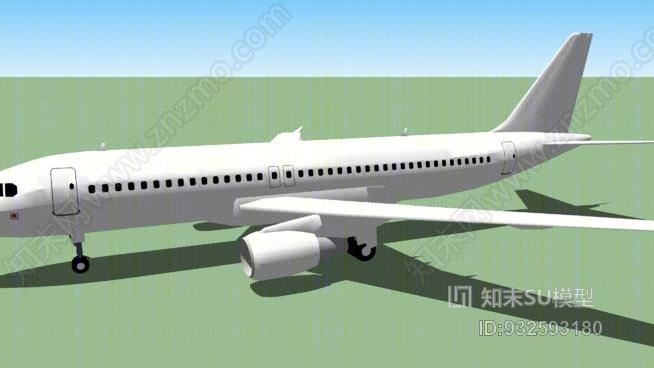 模板-空客A320-200。SU模型下载【ID:932593180】