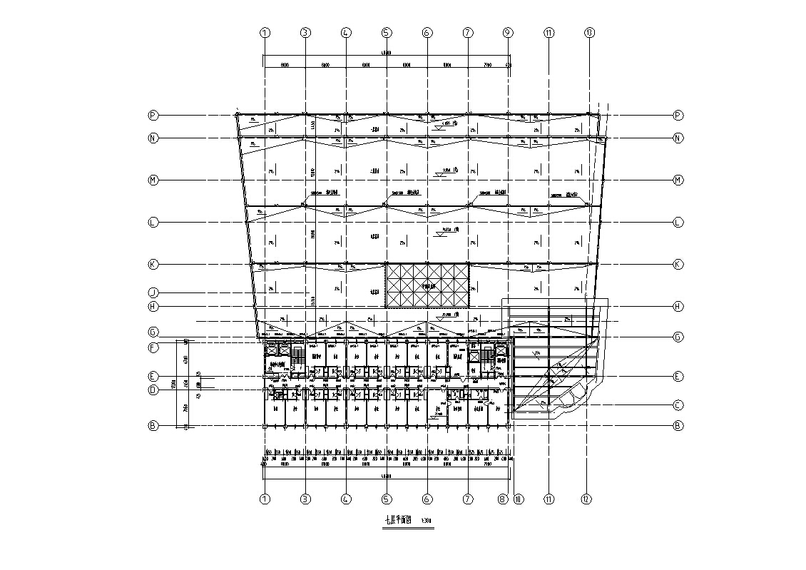 3套商业办公综合楼建筑设计施工图cad施工图下载【ID:167231192】