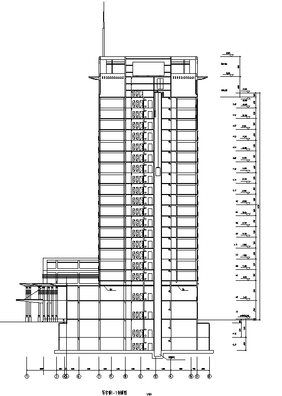 3套商业办公综合楼建筑设计施工图cad施工图下载【ID:167231192】