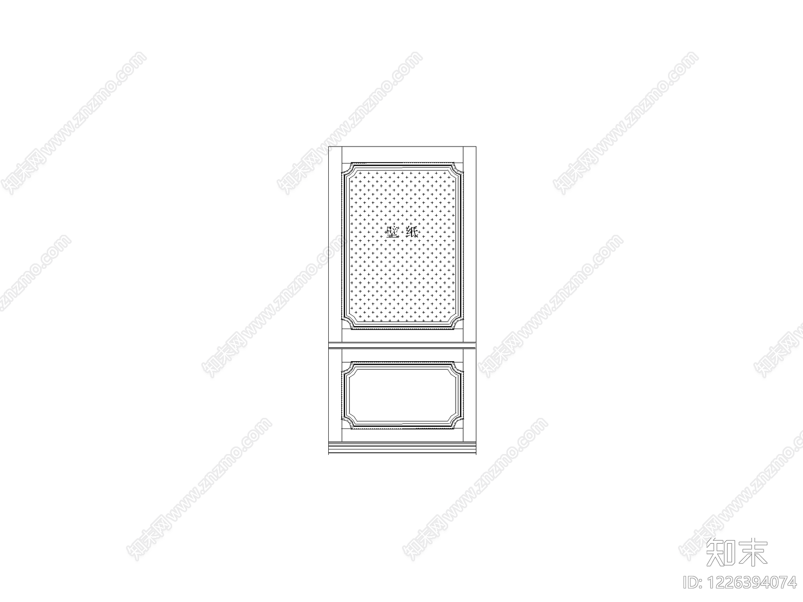 背景墙cad施工图下载【ID:1226394074】