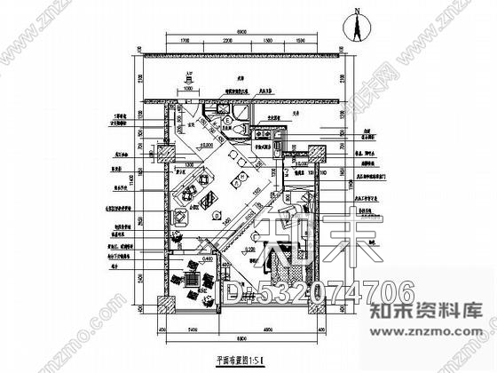 施工图时尚家居专卖店室内设计图施工图下载【ID:532074706】