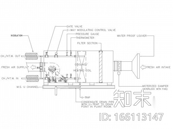 暖通各设备安装详图cad施工图下载【ID:166113147】