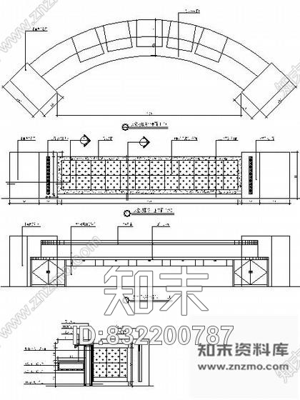 图块/节点酒店大堂吧服务台详图施工图下载【ID:832200787】