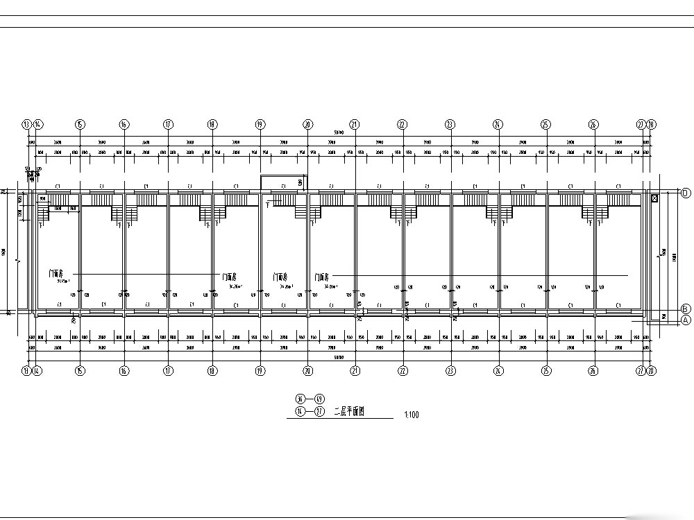 多层沿街商铺建筑设计方案施工图CADcad施工图下载【ID:165156130】