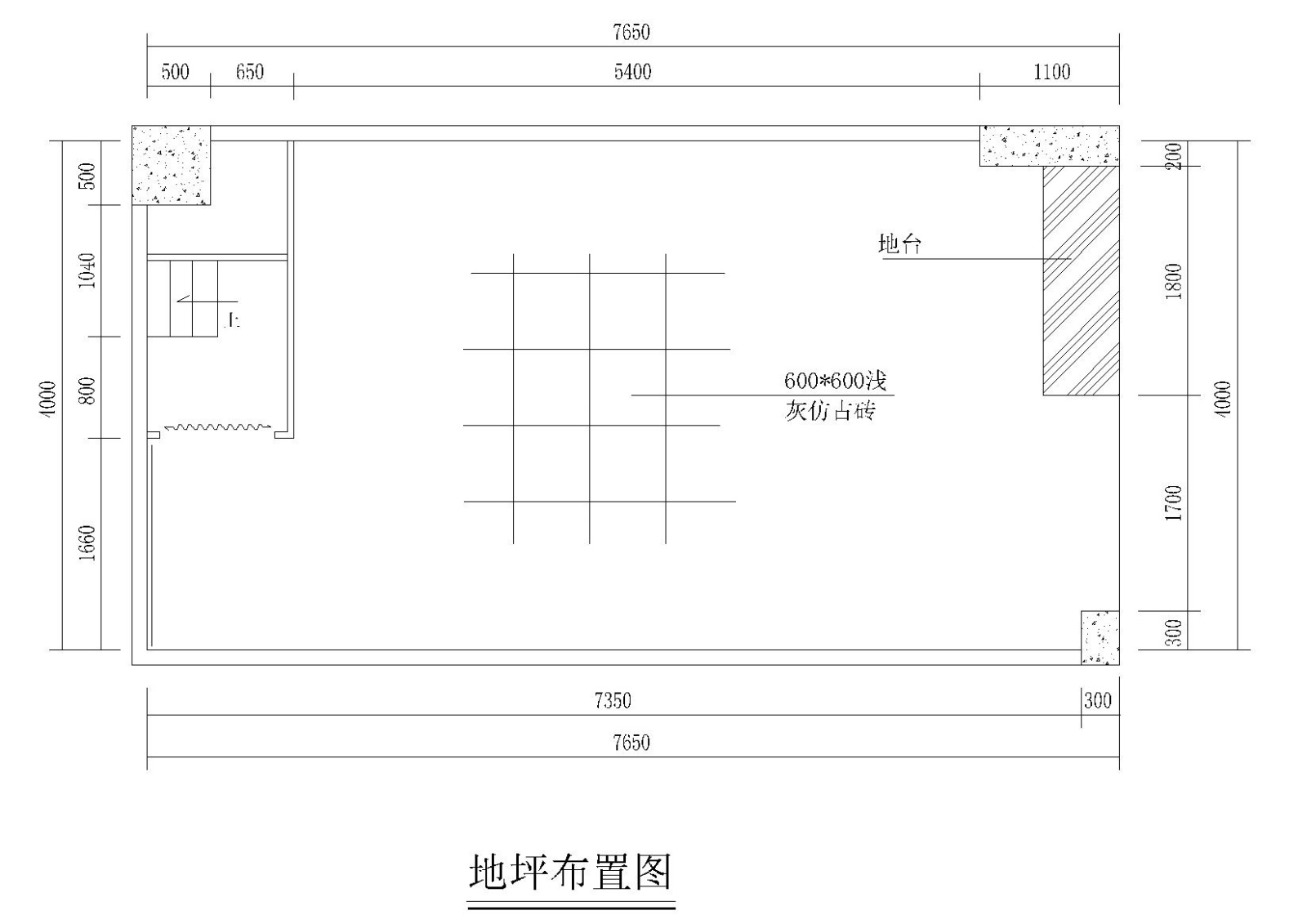 小商铺服装专卖店设计施工图cad施工图下载【ID:160704145】