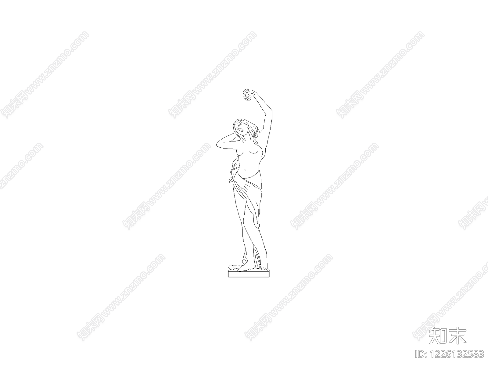 现代摆件CAD图纸