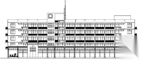 某六层中学综合教学楼建筑方案图cad施工图下载【ID:151576131】