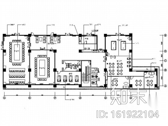 [苏州]现代高档酒店文体中心装修施工图cad施工图下载【ID:161922104】