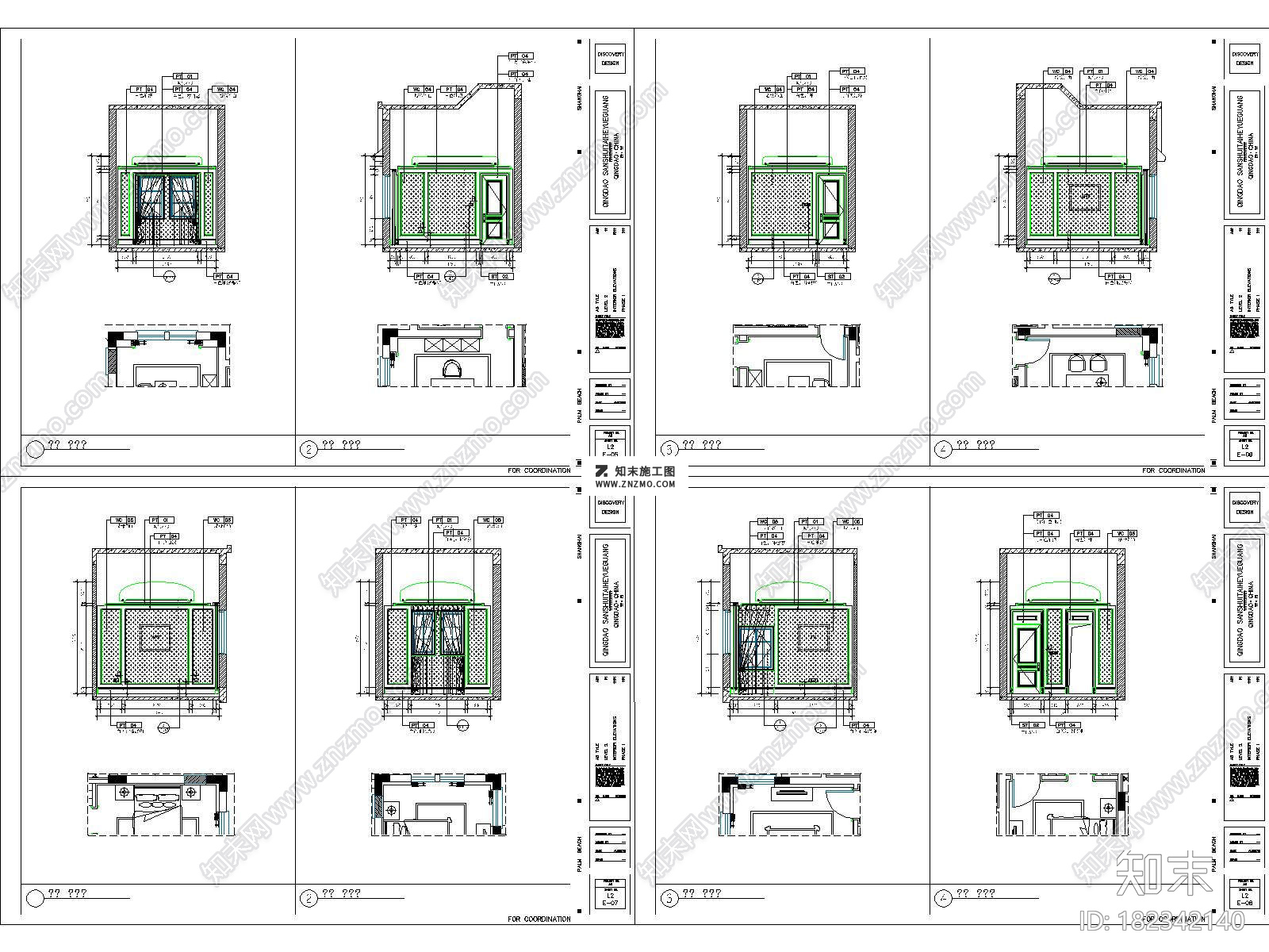 欧式城阳山水太和月光两层别墅CAD施工图下载cad施工图下载【ID:182342140】