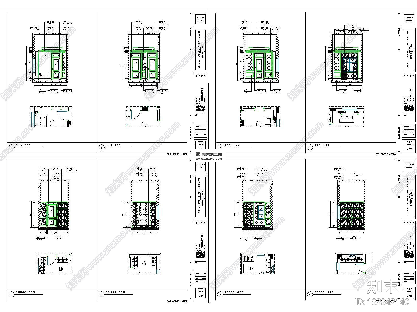 欧式城阳山水太和月光两层别墅CAD施工图下载cad施工图下载【ID:182342140】