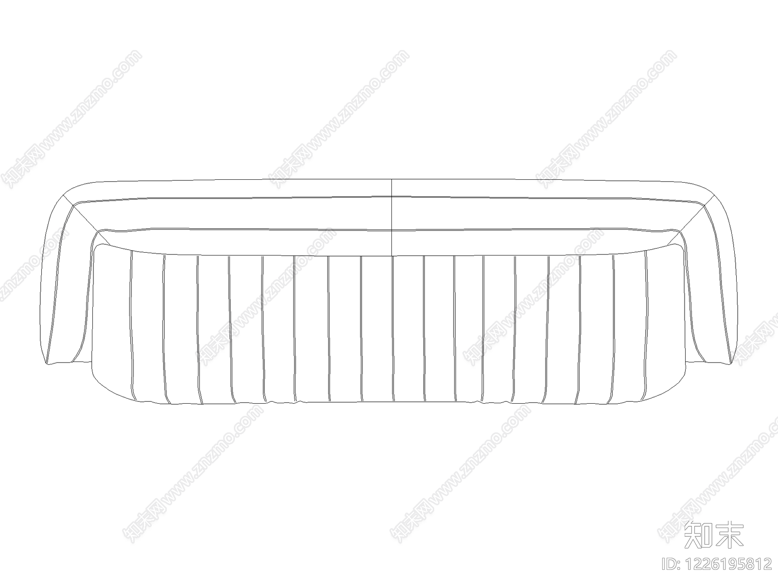 沙发cad施工图下载【ID:1226195812】