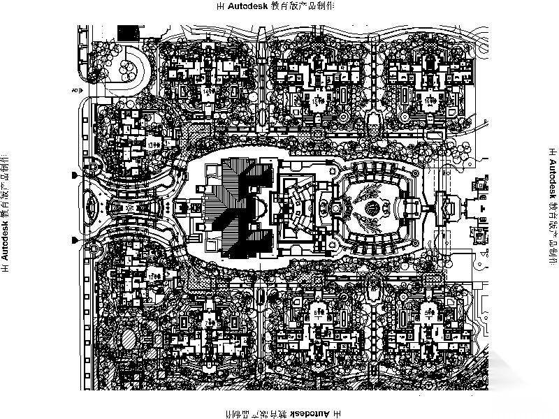 [四川]高档别墅区全套景观设计施工图（附实景照片）cad施工图下载【ID:161072109】