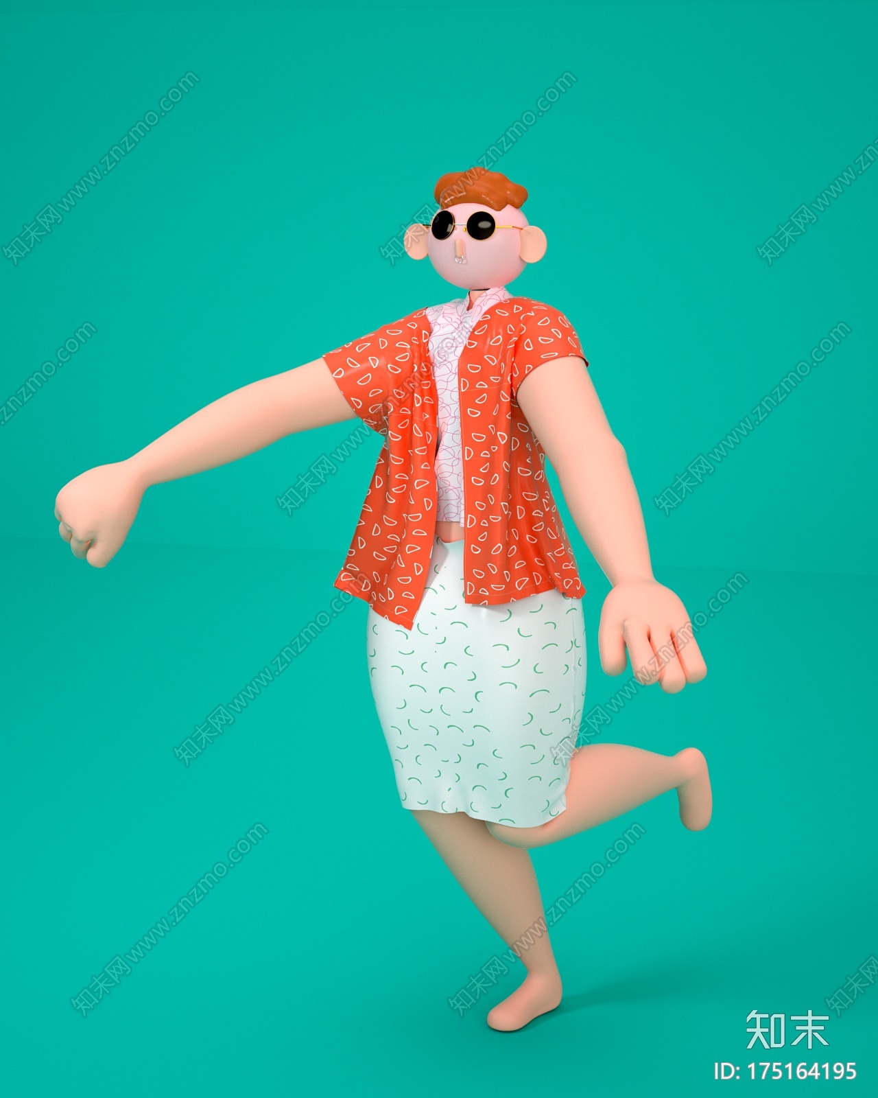 插画人物CG模型下载【ID:175164195】