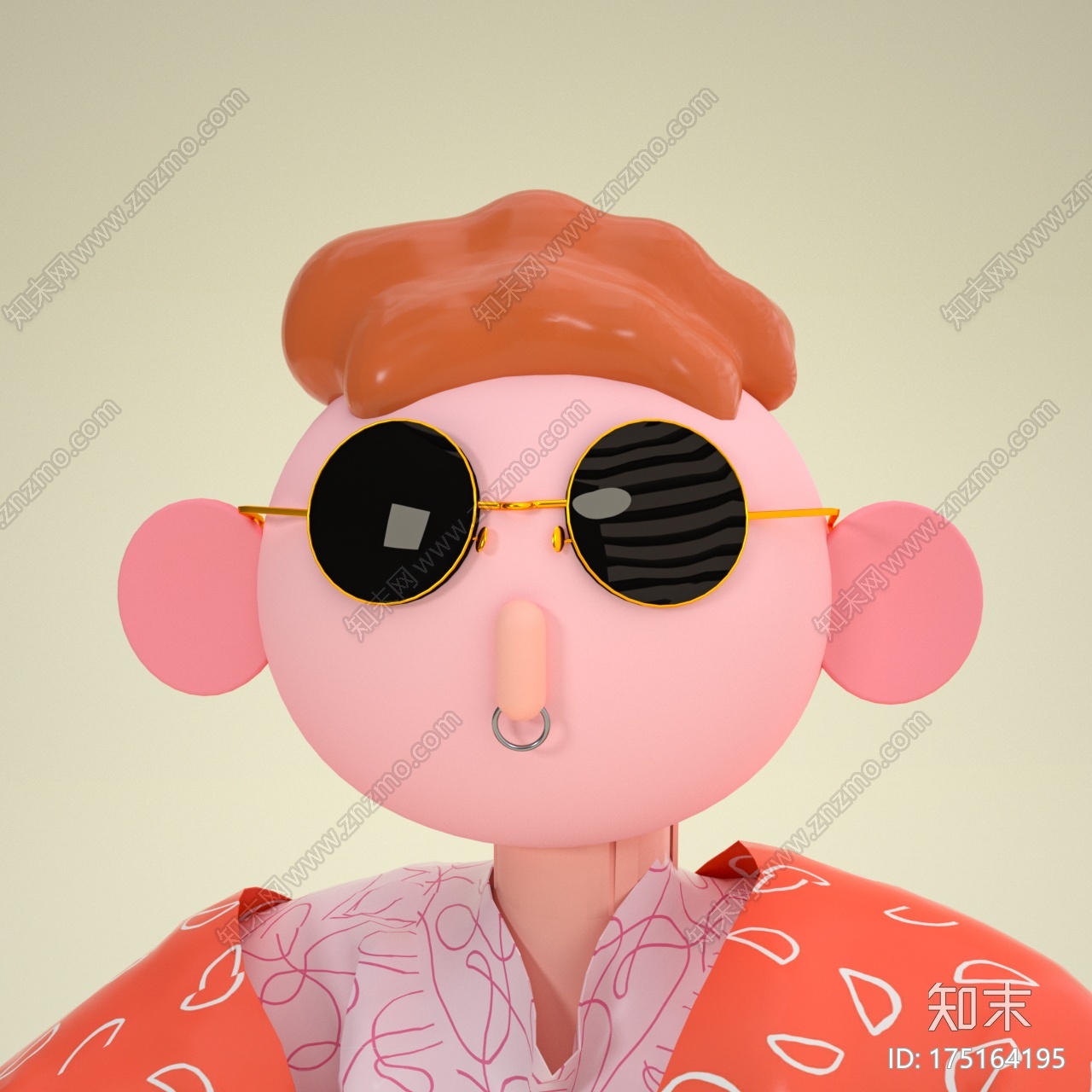 插画人物CG模型下载【ID:175164195】