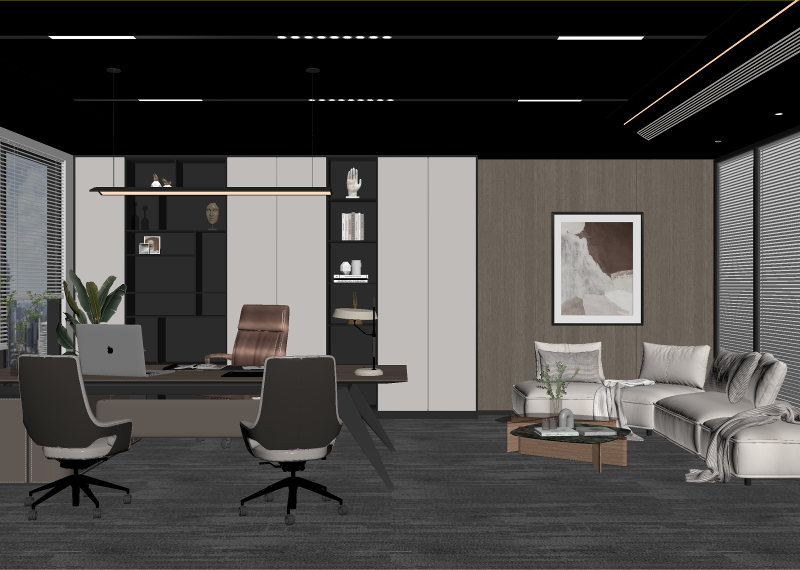 现代办公室3D模型下载【ID:1214593322】