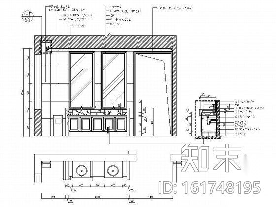 [四川]精装欧式楼盘销售中心室内装饰装修图cad施工图下载【ID:161748195】