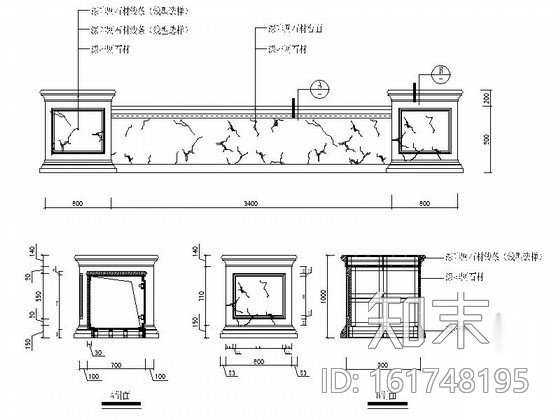 [四川]精装欧式楼盘销售中心室内装饰装修图cad施工图下载【ID:161748195】