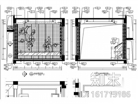 [深圳]华丽雅致新中式五层别墅样板房室内设计施工图cad施工图下载【ID:161713186】