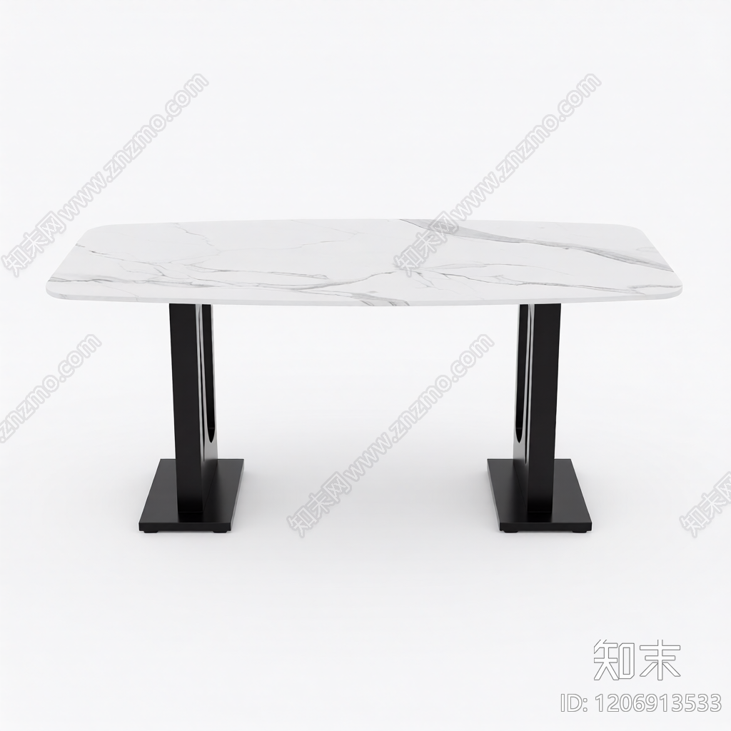 大理石餐桌3D模型下载【ID:1206913533】