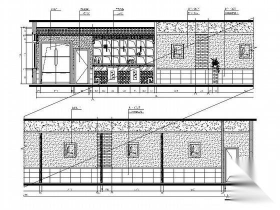 [重庆]特色连锁现代火锅店室内装修设计施工图（含效果）施工图下载【ID:160709134】