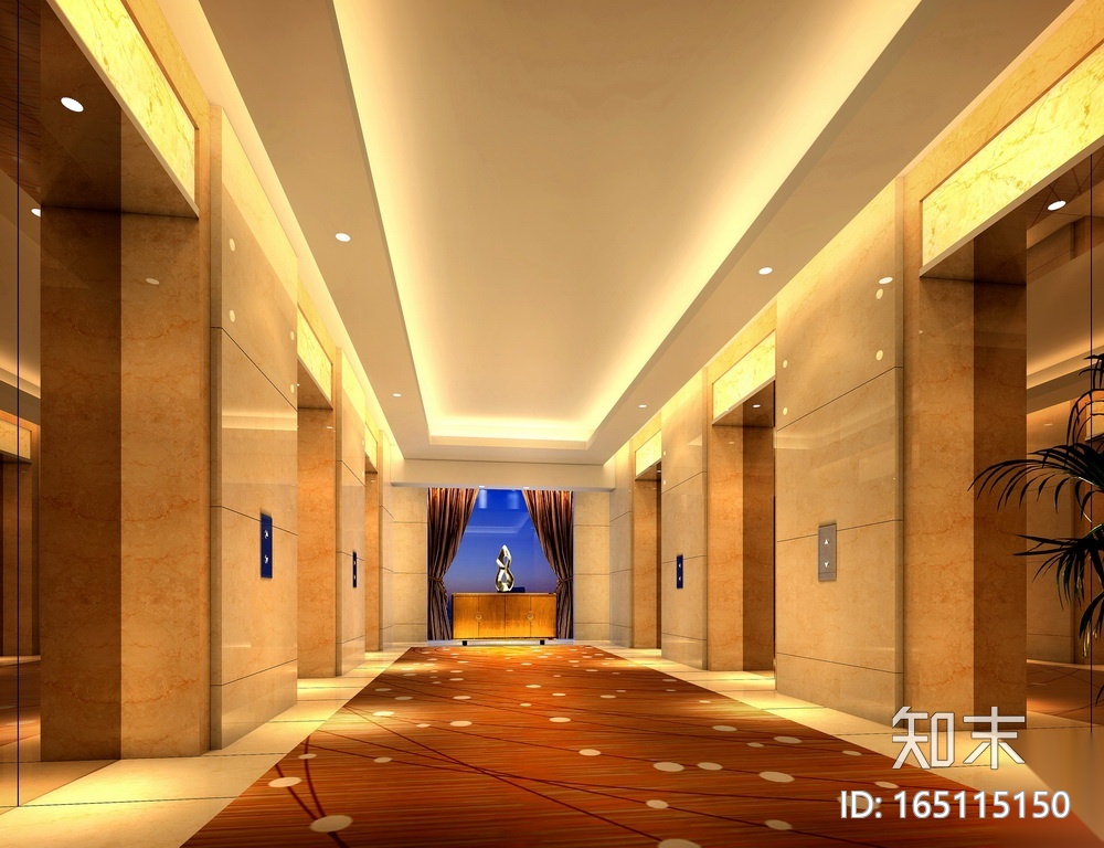[北京]某五星级商务酒店工程施工图+效果图cad施工图下载【ID:165115150】