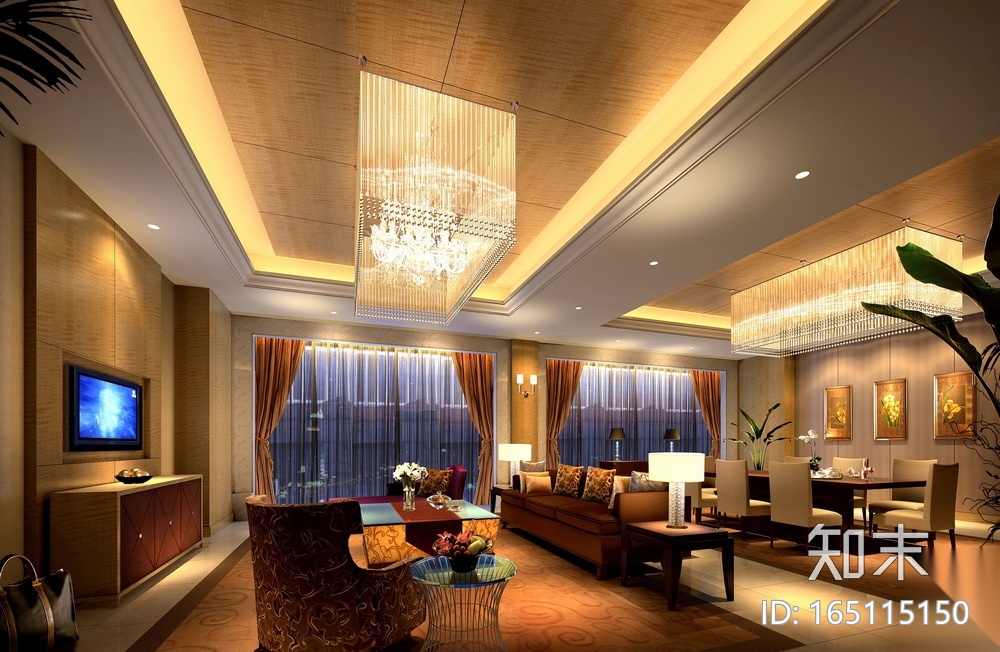 [北京]某五星级商务酒店工程施工图+效果图cad施工图下载【ID:165115150】