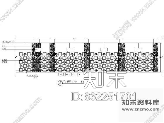 图块/节点西餐厅立面装饰图施工图下载【ID:832251701】