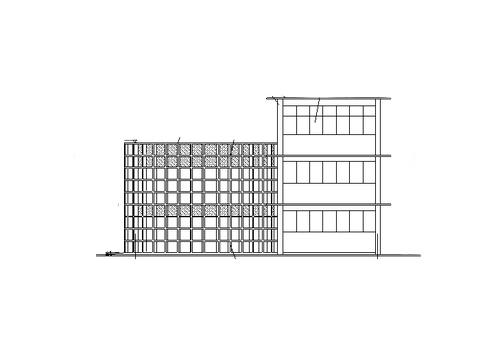 某小区多层会所建筑设计方案施工图CAD施工图下载【ID:166335116】