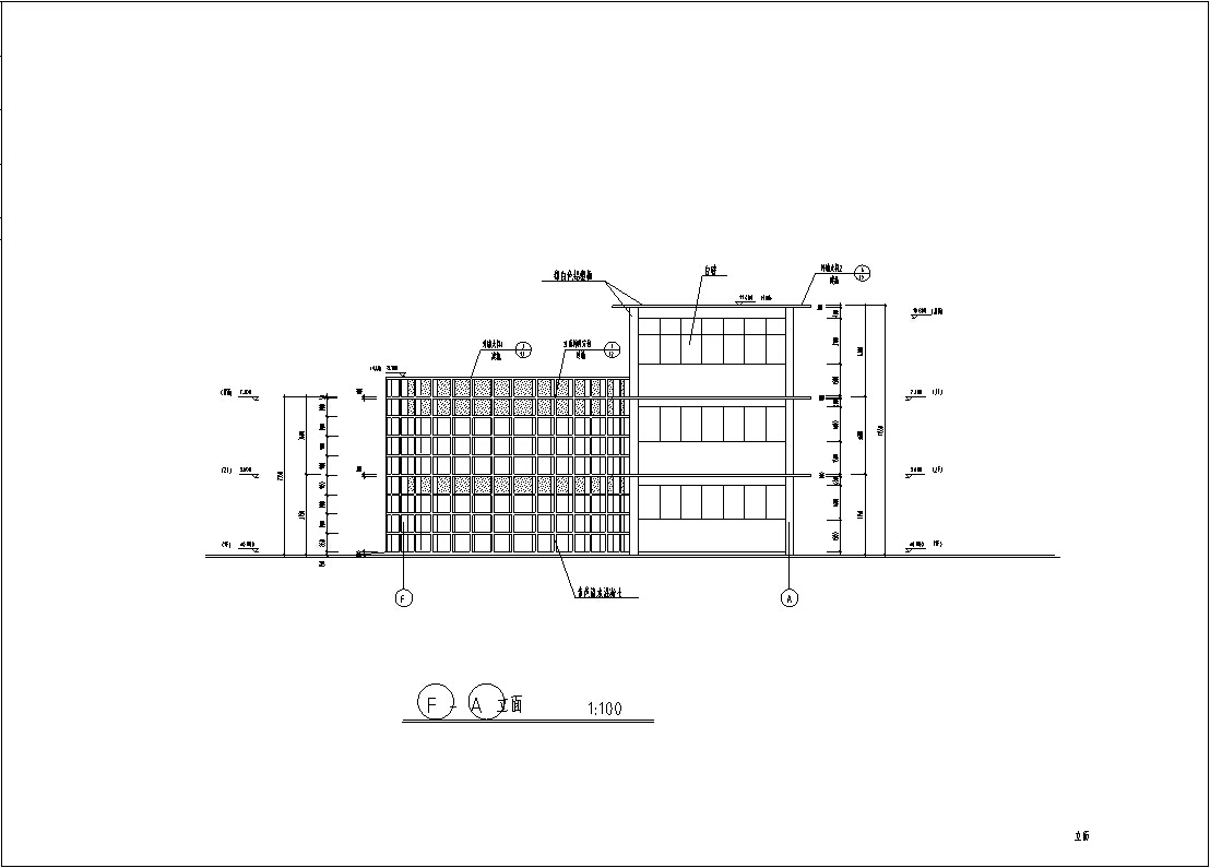 某小区多层会所建筑设计方案施工图CAD施工图下载【ID:166335116】