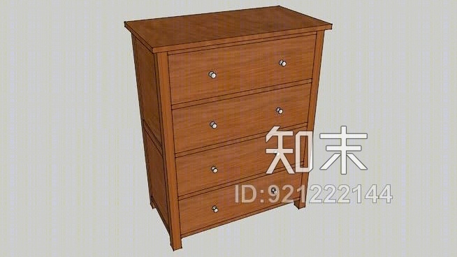 抽屉柜SU模型下载【ID:921222144】