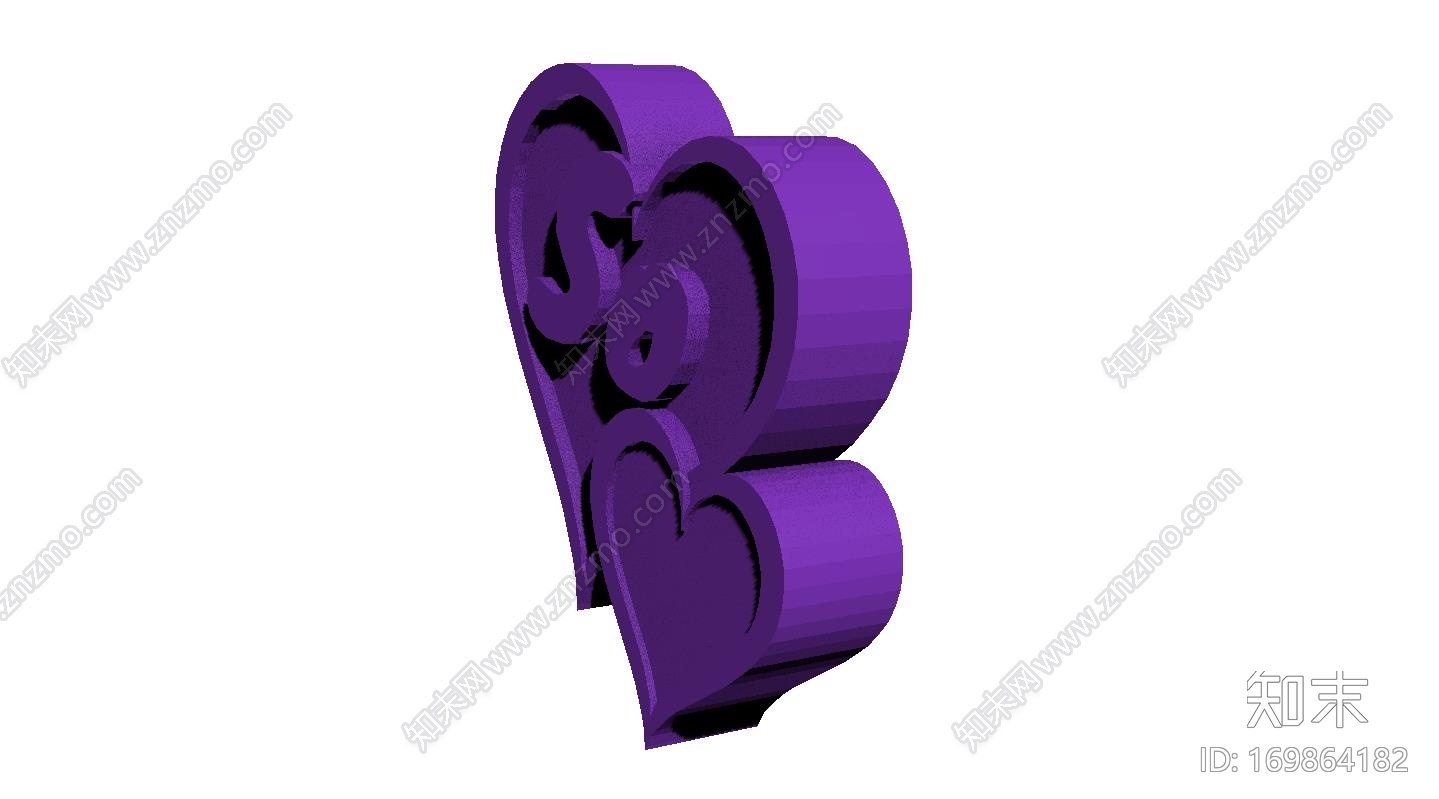 爱心字母-so3d打印模型下载【ID:169864182】