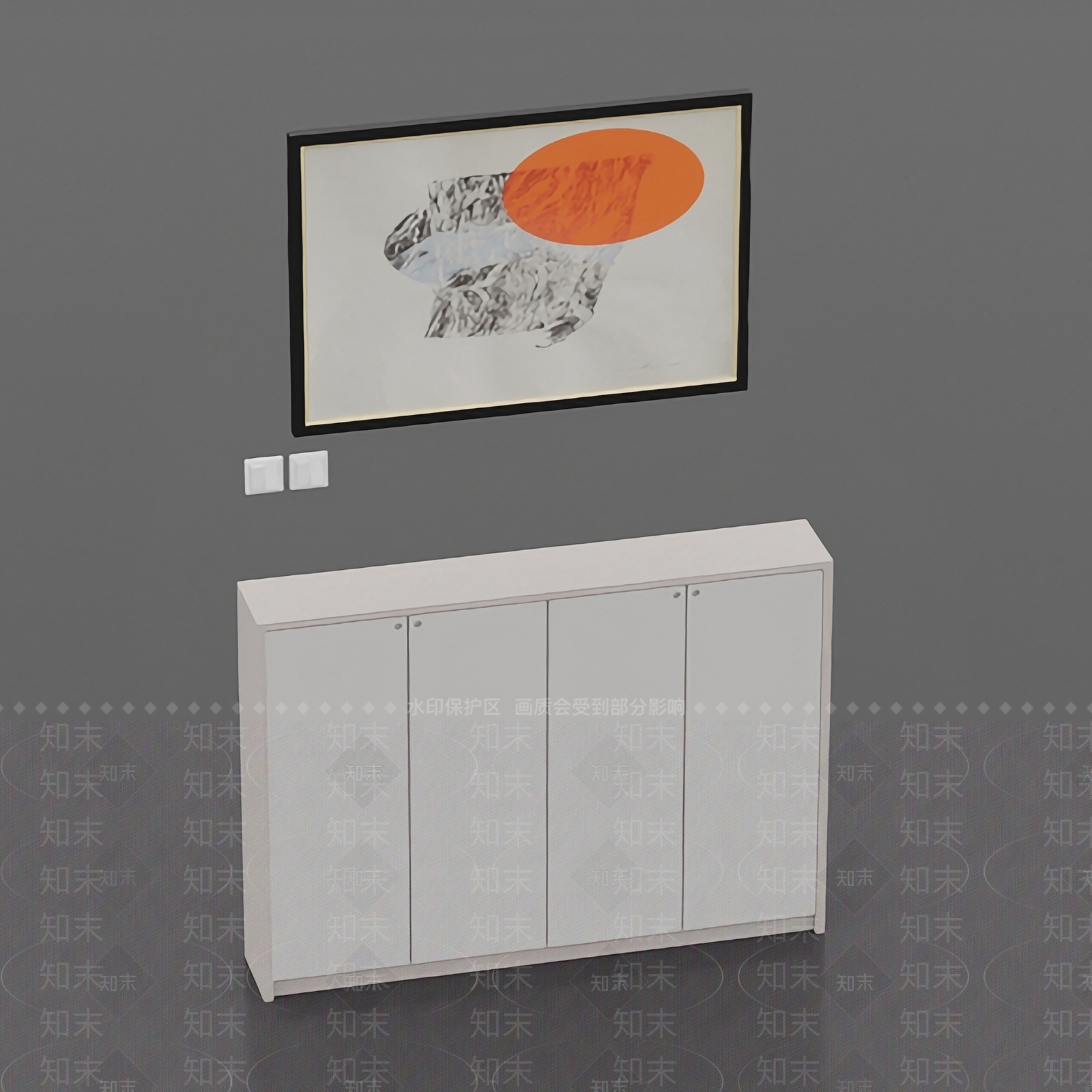现代简约实木鞋柜3D模型下载【ID:1125228443】