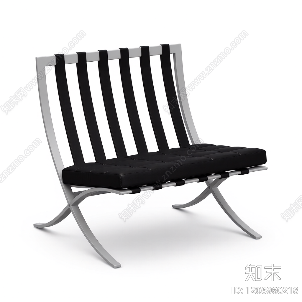 巴塞罗那椅模型3D模型下载【ID:1206960218】