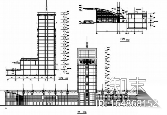 [青岛]某汽车东站建筑扩初图cad施工图下载【ID:164868152】