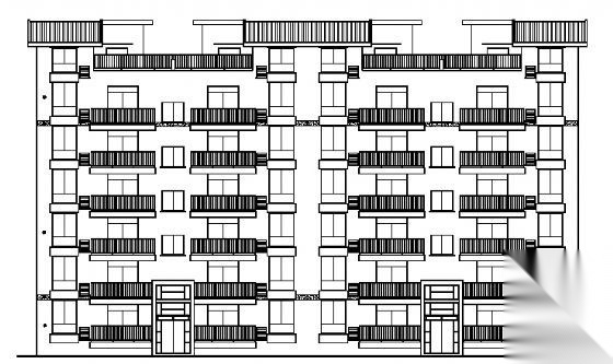 春江花园某七层住宅楼建筑施工图cad施工图下载【ID:149851162】