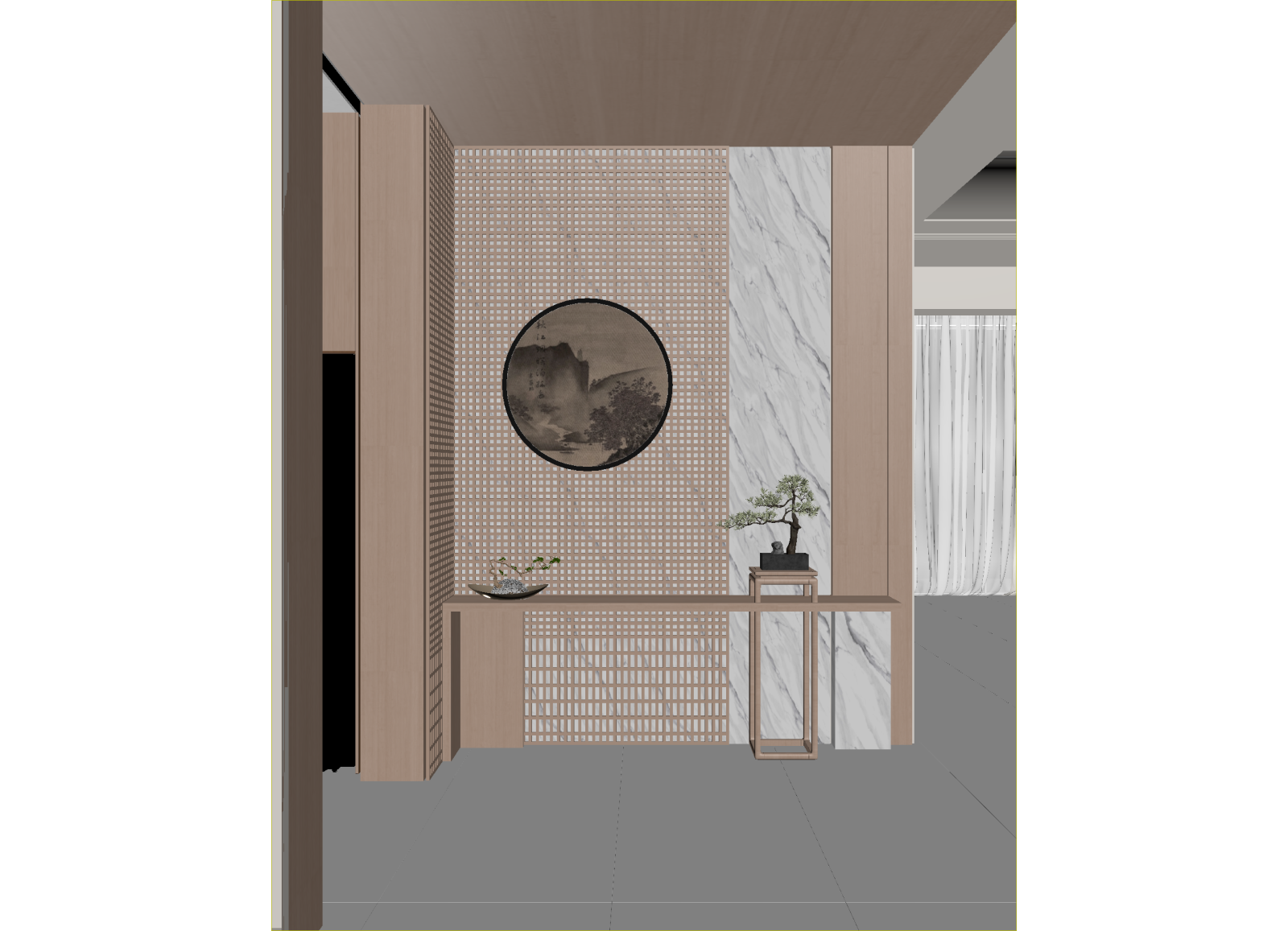 现代玄关3D模型下载【ID:1214749604】