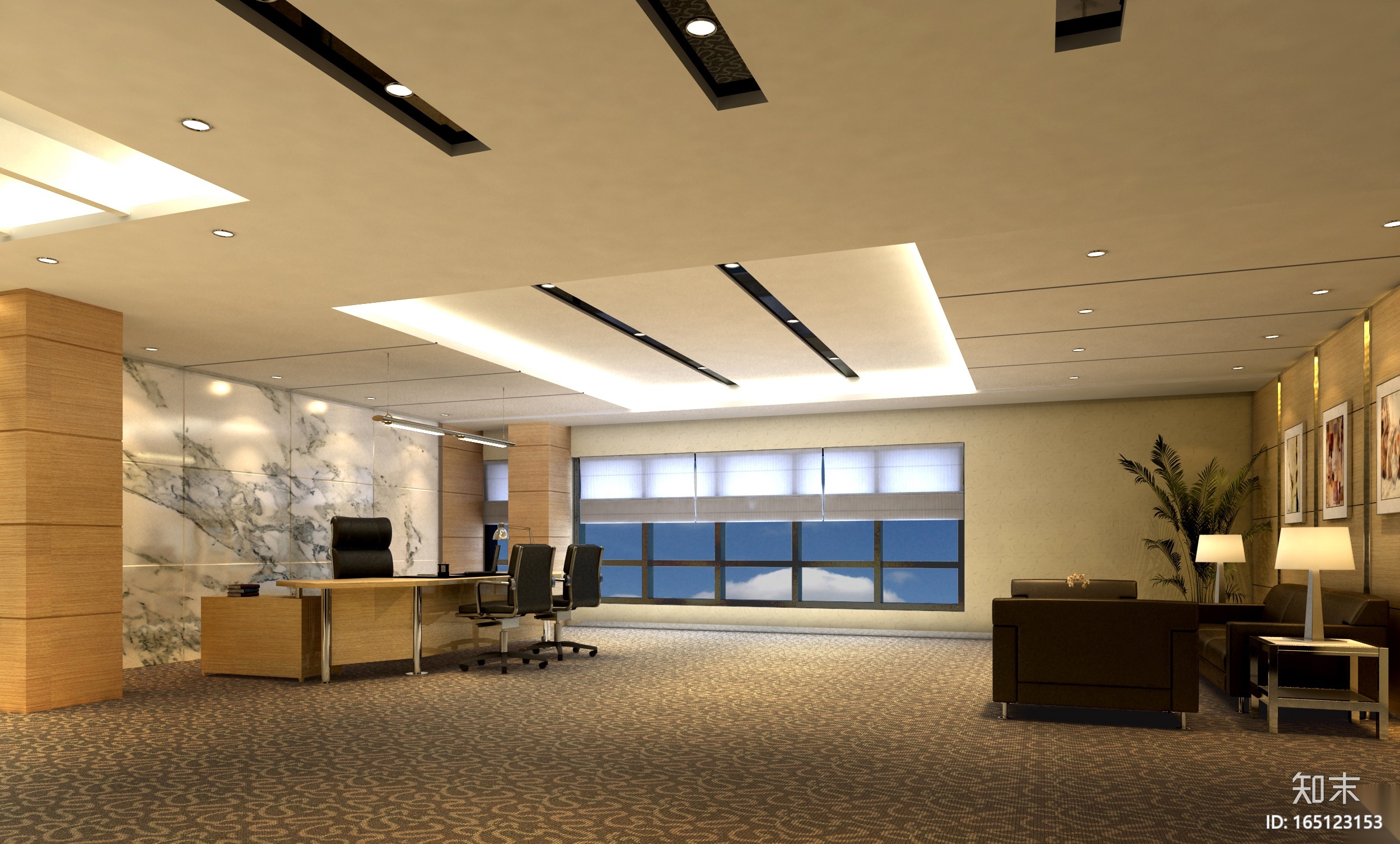 JDW科技园厂房工程装饰设计施工图+效果图施工图下载【ID:165123153】