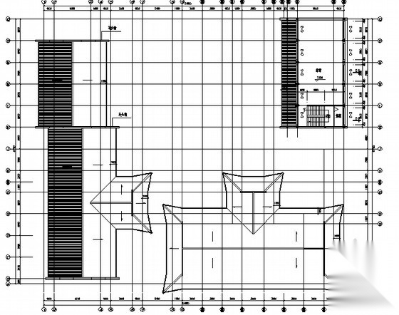 [徽派]某三层仿古茶馆会所建筑方案图施工图下载【ID:165949131】