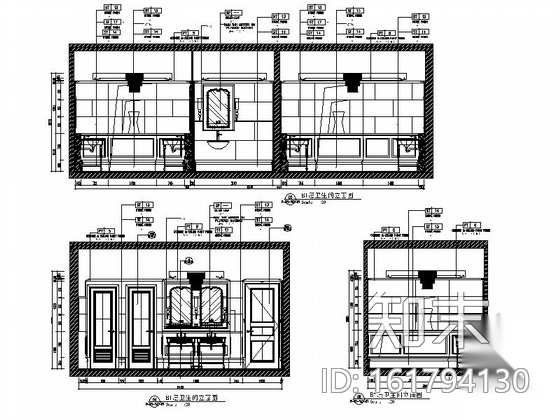 [上海]某现代酒店公共空间装修施工图cad施工图下载【ID:161794130】