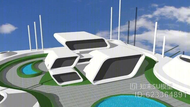 未来住宅SU模型下载【ID:623364891】