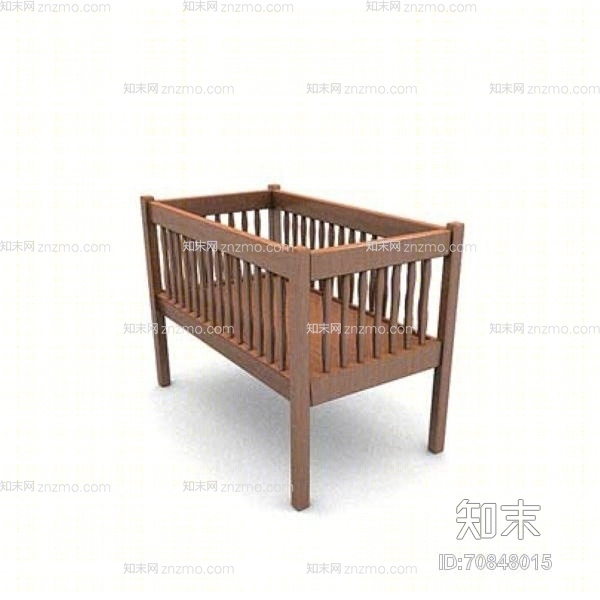 现代木艺儿童床3D模型下载【ID:70848015】