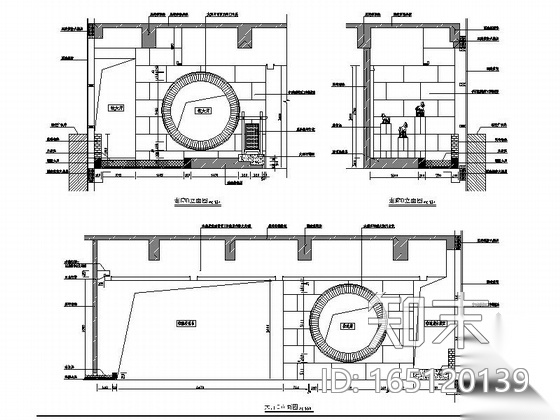 [福州]宁静淡雅新中式风格茶楼设计施工图（含高清效果图...cad施工图下载【ID:165120139】