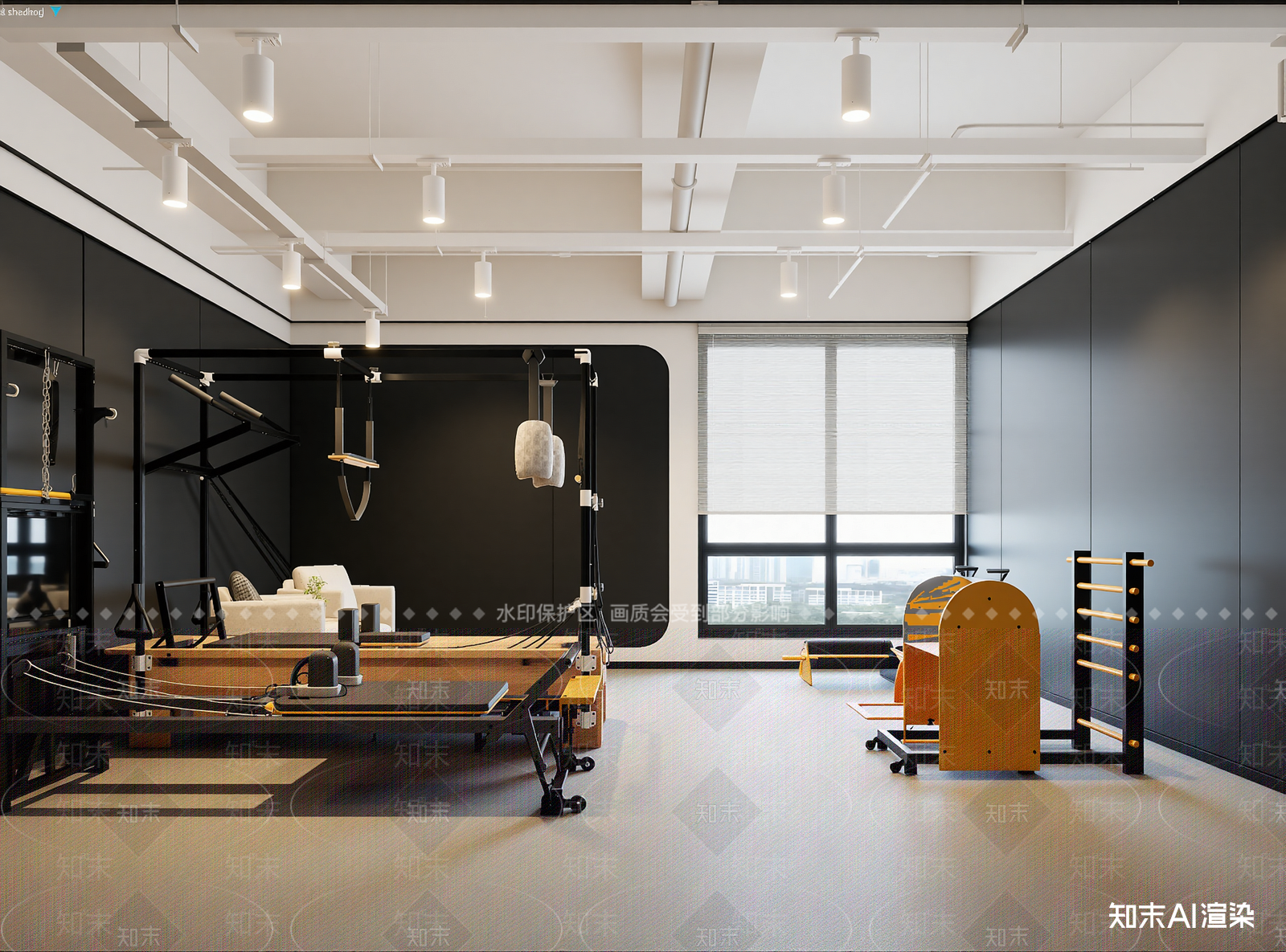 现代健身房3D模型下载【ID:1214605765】