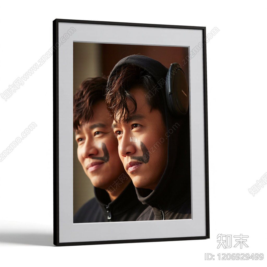 动漫风格挂画装饰3D模型下载【ID:1206929499】